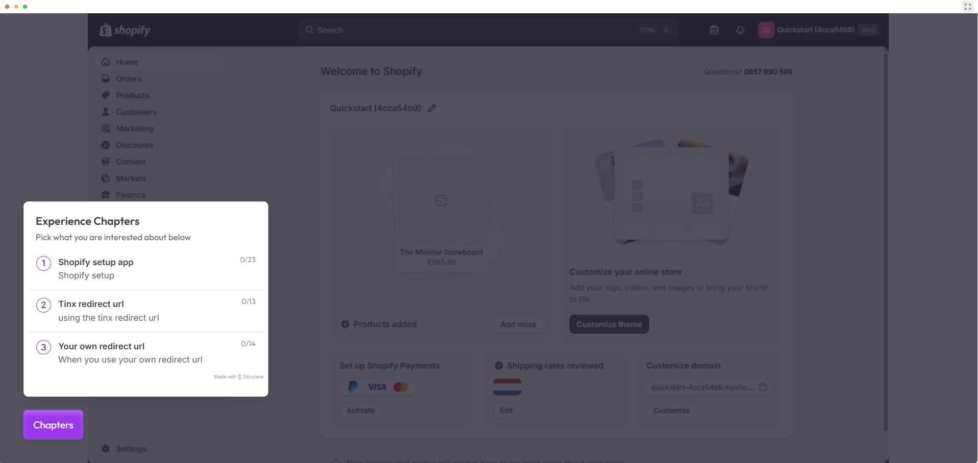 Screenshot of the interactive demo