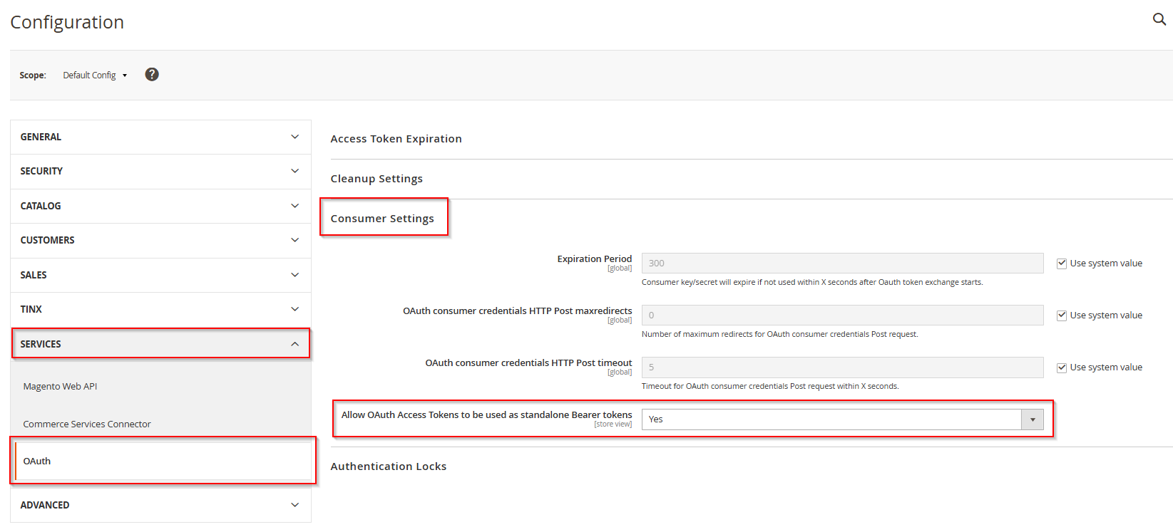 allow-oauth-access-tokens-to-be-used-as-standalone-bearer-tokens